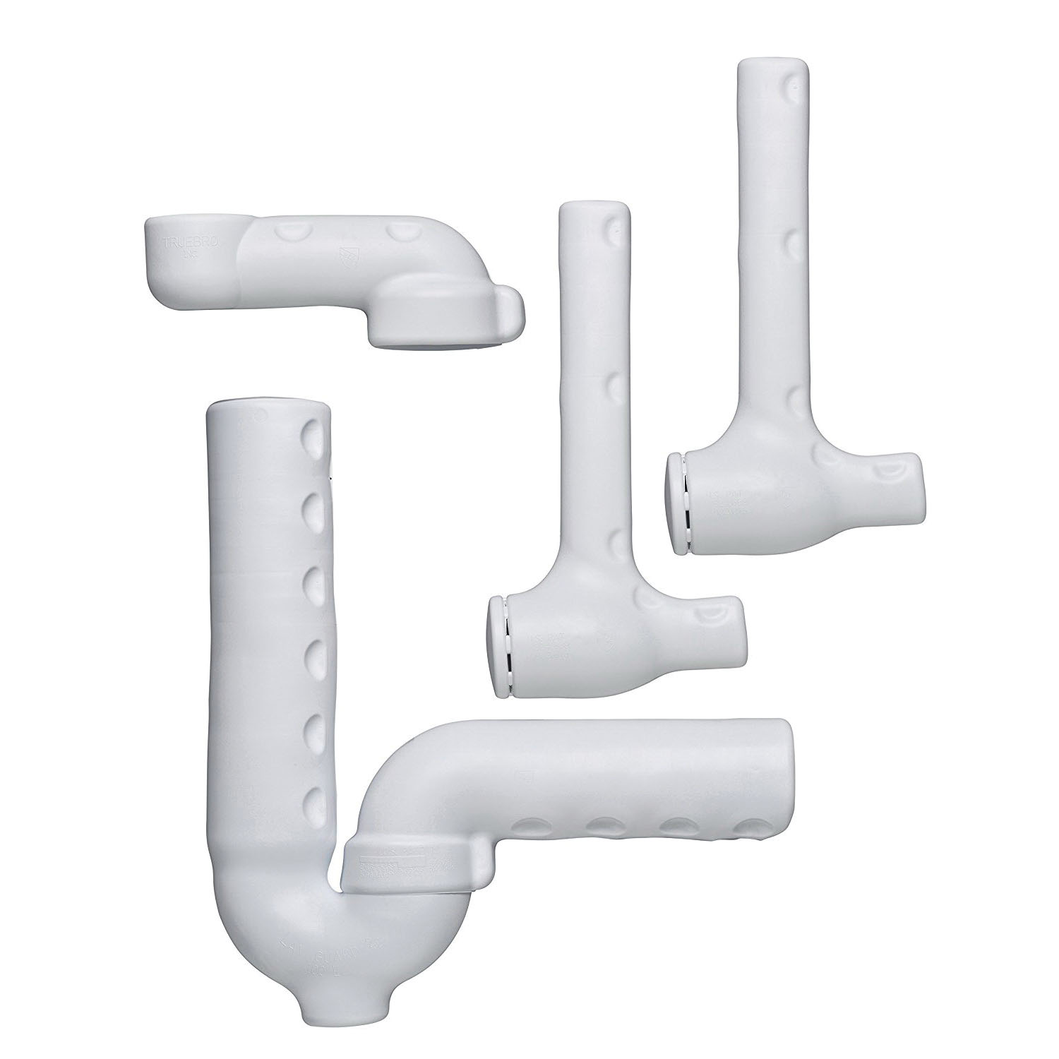 TRUEBRO® Lav Guard® 2 82194 China White Molded Vinyl Undersink Piping Cover for 1-1/4 in or 1-1/2 in Cast Brass or Tubular P-Traps