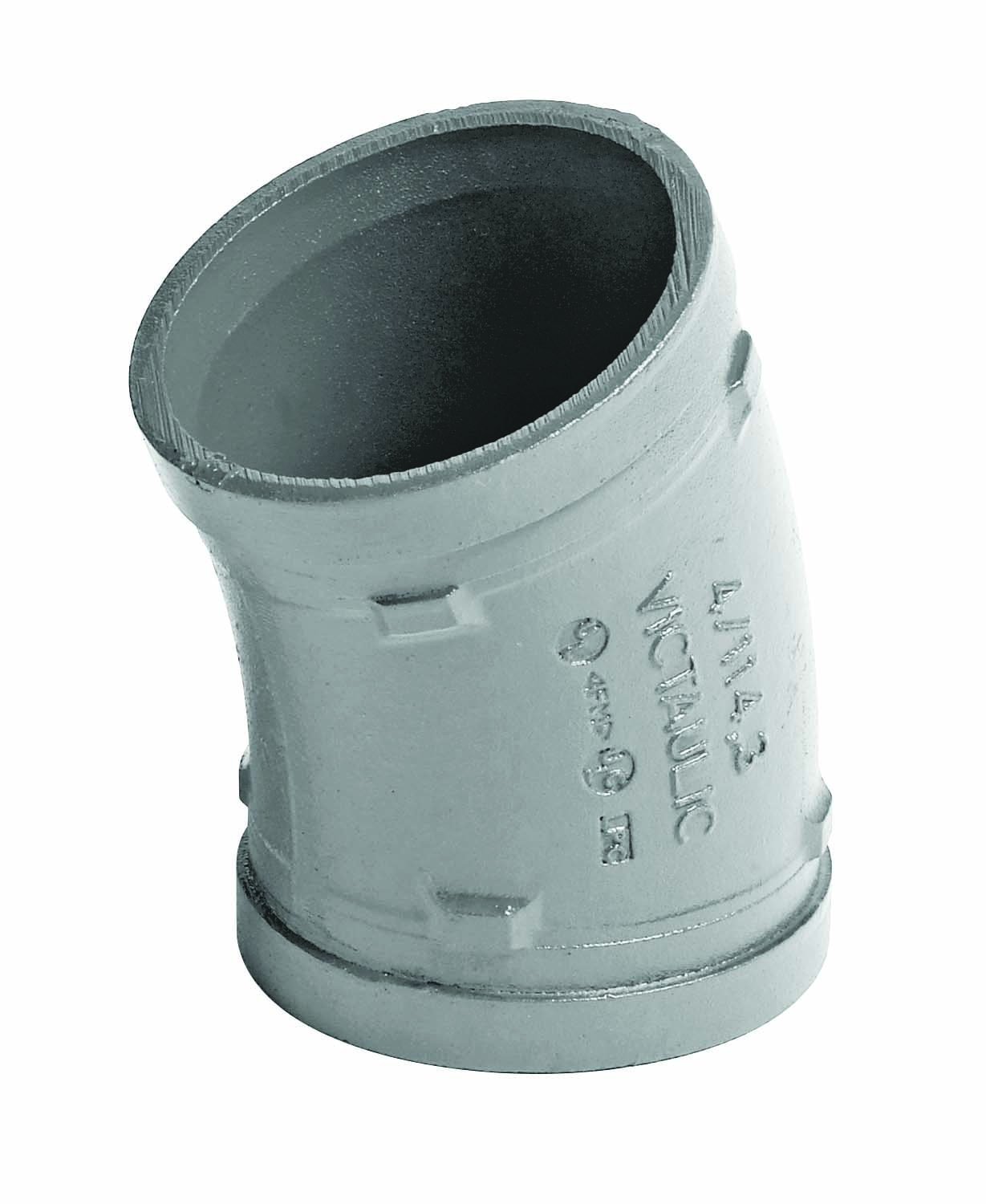 Victaulic® 12 Series 12G-2 Pipe Elbow, 2 in Grooved x 2 in Grooved, Iron, Hot-Dipped Galvanized