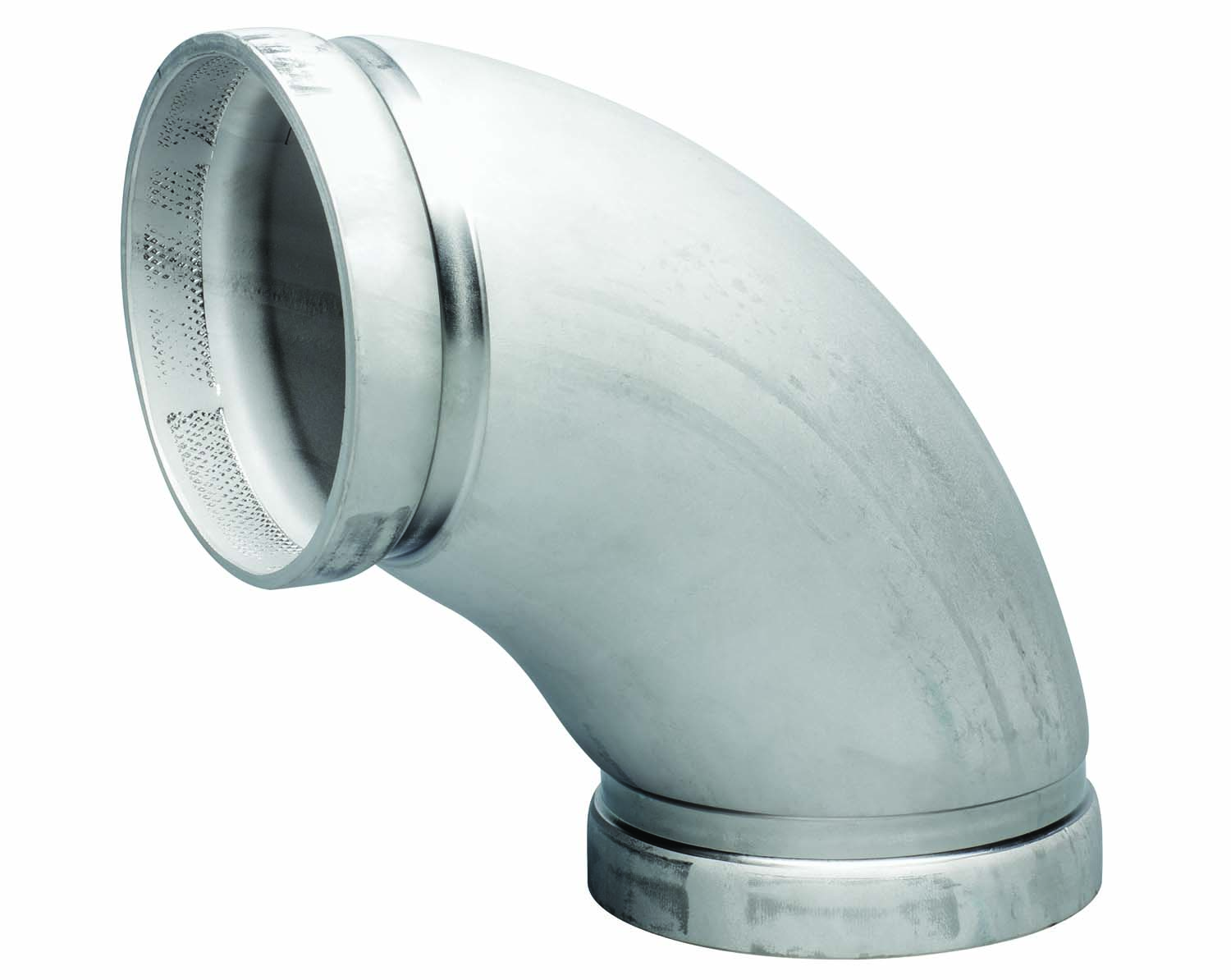 Victaulic® 410 SS Series F040410X14 90 deg Long Radius Elbow, 4 in Grooved x 4 in Grooved, Stainless Steel