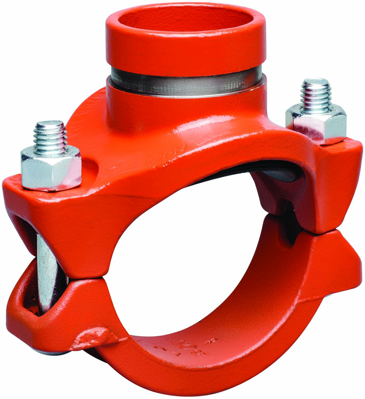 Victaulic® Mechanical-T® 920 Series CE79920PE0 Bolted Branch Outlet, 4 in FNPT Branch, 6 in Run, Iron, SCH 10/40