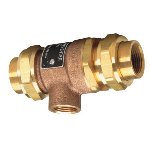 WATTS® 9DM2 Brass Dual Check Valve with Vent, 3/4 in, 25 - 175 psi, 33 - 250 deg F